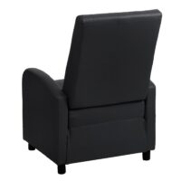 Fernsehsessel Relaxsessel klappbar Kunstleder 99x70x75cm schwarz