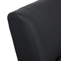 Fernsehsessel Relaxsessel klappbar Kunstleder 99x70x75cm schwarz