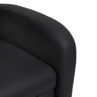 Fernsehsessel Relaxsessel klappbar Kunstleder 99x70x75cm schwarz