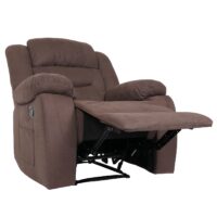 XXL Fernsehsessel Relaxsessel Wildleder-Optik bis 200kg braun
