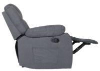 XXL Fernsehsessel Relaxsessel Wildleder-Optik bis 200kg graublau