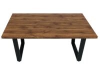 Esszimmertisch Küchentisch Esstisch Industrial MDF Metall 160x90cm Walnuss-Optik