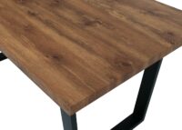 Esszimmertisch Küchentisch Esstisch Industrial MDF Metall 160x90cm Walnuss-Optik