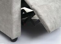 Fernsehsessel Relaxsessel Liegefunktion Stoff vintage hellgrau