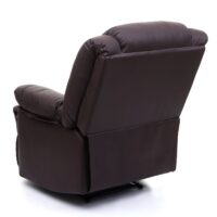 Fernsehsessel Relaxsessel Leder Kunstleder 101x87x100cm braun