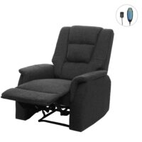 Fernsehsessel Relaxsessel Massage Wärmefunktion 102x79x96cm grau