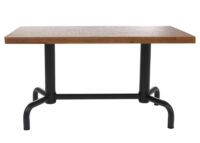 Esszimmertisch Industrial Holz 140x80cm natur schwarzes Gestell