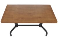 Esszimmertisch Industrial Holz 140x80cm natur schwarzes Gestell