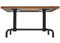 Esszimmertisch Industrial Holz 140x80cm natur schwarzes Gestell
