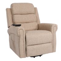 Fernsehsessel Relaxsessel Aufstehhilfe Massage Heizfunktion beige-braun