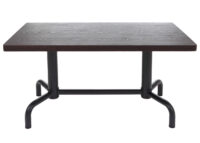 Esszimmertisch Industrial Holz 140x80cm dunkel schwarzes Gestell