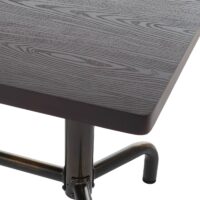 Esszimmertisch Tisch Industrial Holz 140x80cm dunkel bronze Gestell