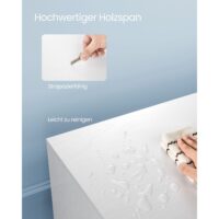 Fernsehtisch TV-Schrank 140cm Weiss.