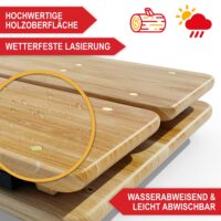 Robuste klappbare Bierzeltgarnitur für Feste und Garten.