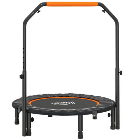 Fitnesstrampolin klappbar mit Haltegriff belastbar bis 150kg