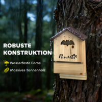 Fledermauskasten Set zum Aufhängen für den Garten aus Holz