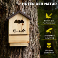 Fledermauskasten Set zum Aufhängen für den Garten aus Holz