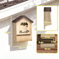 Fledermauskasten Set zum Aufhängen für den Garten aus Holz