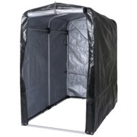 Foliengarage Aufbewahrungszelt aus Aluminium wasserfest anthrazit 201x121x201 cm