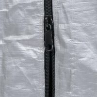 Foliengarage Aufbewahrungszelt aus Aluminium wasserfest silber 201x121x201 cm