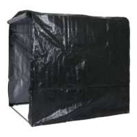 Foliengarage Aufbewahrungszelt aus Aluminium wasserfest anthrazit 201x157x201 cm