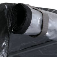 Foliengarage Aufbewahrungszelt aus Aluminium wasserfest anthrazit 201x201x201 cm