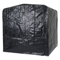 Foliengarage Aufbewahrungszelt aus Aluminium wasserfest anthrazit 201x201x201 cm