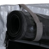 Foliengarage Aufbewahrungszelt aus Aluminium wasserfest silber 201x201x201 cm