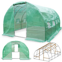 Wetterfestes Foliengewächshaus (300x200x400cm), stabil für Gemüse und Blumen.