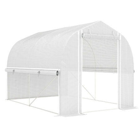 Foliengewächshaus UV-beständig mit Stahlrahmen für Garten 3x2x2m
