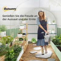 Foliengewächshaus UV-beständig mit Stahlrahmen für Garten 3x2x2m