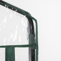 Foliengewächshaus mit 5 Regalen, transparent, ideal für Anzucht, Grün.