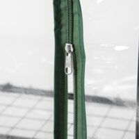 Foliengewächshaus mit 5 Regalen, transparent, ideal für Anzucht, Grün.