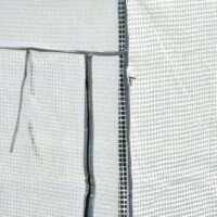 Foliengewächshaus winterfest klein mit Tür und Stahlrahmen