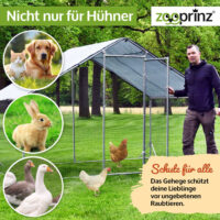 Robustes Freilaufgehege für Kleintiere mit stabilem Gitter.