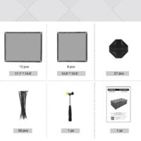 Freigehege Tiergehege Laufstall für Meerschweinchen in Grau.