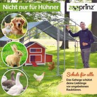 Extra großes Freilaufgehege für Kaninchen oder Hühner.