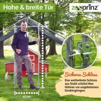 Extra großes Freilaufgehege für Kaninchen oder Hühner.