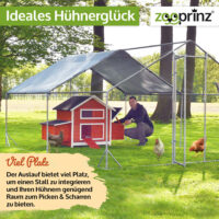 Extra großes Freilaufgehege für Kaninchen oder Hühner.