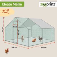 Extra großes Freilaufgehege für Kaninchen oder Hühner.