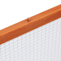 Freilaufgehege aus Tannenholz, 181x100x48cm.