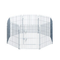 8-teiliges Freilaufgehege für Haustiere, 63x76cm.