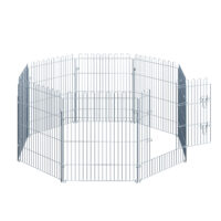 8-teiliges Freilaufgehege für Haustiere, 63x76cm.