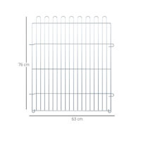 8-teiliges Freilaufgehege für Haustiere, 63x76cm.