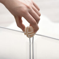 Weißes DIY Freilaufgehege für kleine Haustiere, 105x105cm.