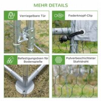 Freilaufgehege Outdoor stabil für Kleintiere Hühner Kaninchen
