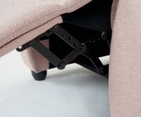 Fernsehsessel Relaxsessel Liegesessel Stoff creme-grau