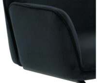 Freischwinger Esszimmerstuhl Küchenstuhl Stoff Öko-Tex anthrazit-blau