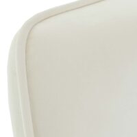 Freischwinger Esszimmerstuhl Küchenstuhl Stoff Öko-Tex creme-beige