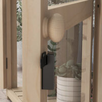 Frühbeet 2-stufig, 103x61x103 cm, wetterfest aus Holz, Farbe Natur.